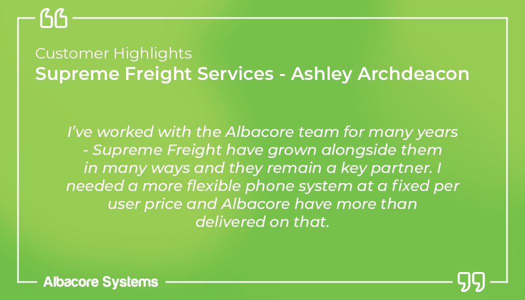 Supreme Freight Services Ltd: A Smarter, More Flexible Approach to Business Telephony